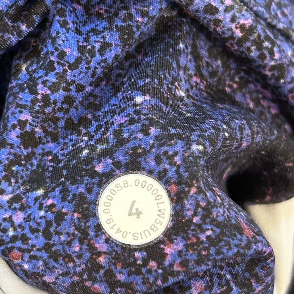 Lululemon Fast and Free Tight 11 25" *Nulux Polar Lights Blue Multi - Picture 4 of 13